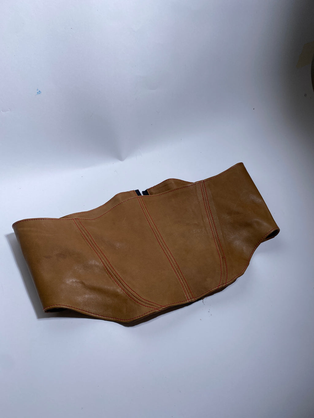 [Cognac] Leather Waist belt