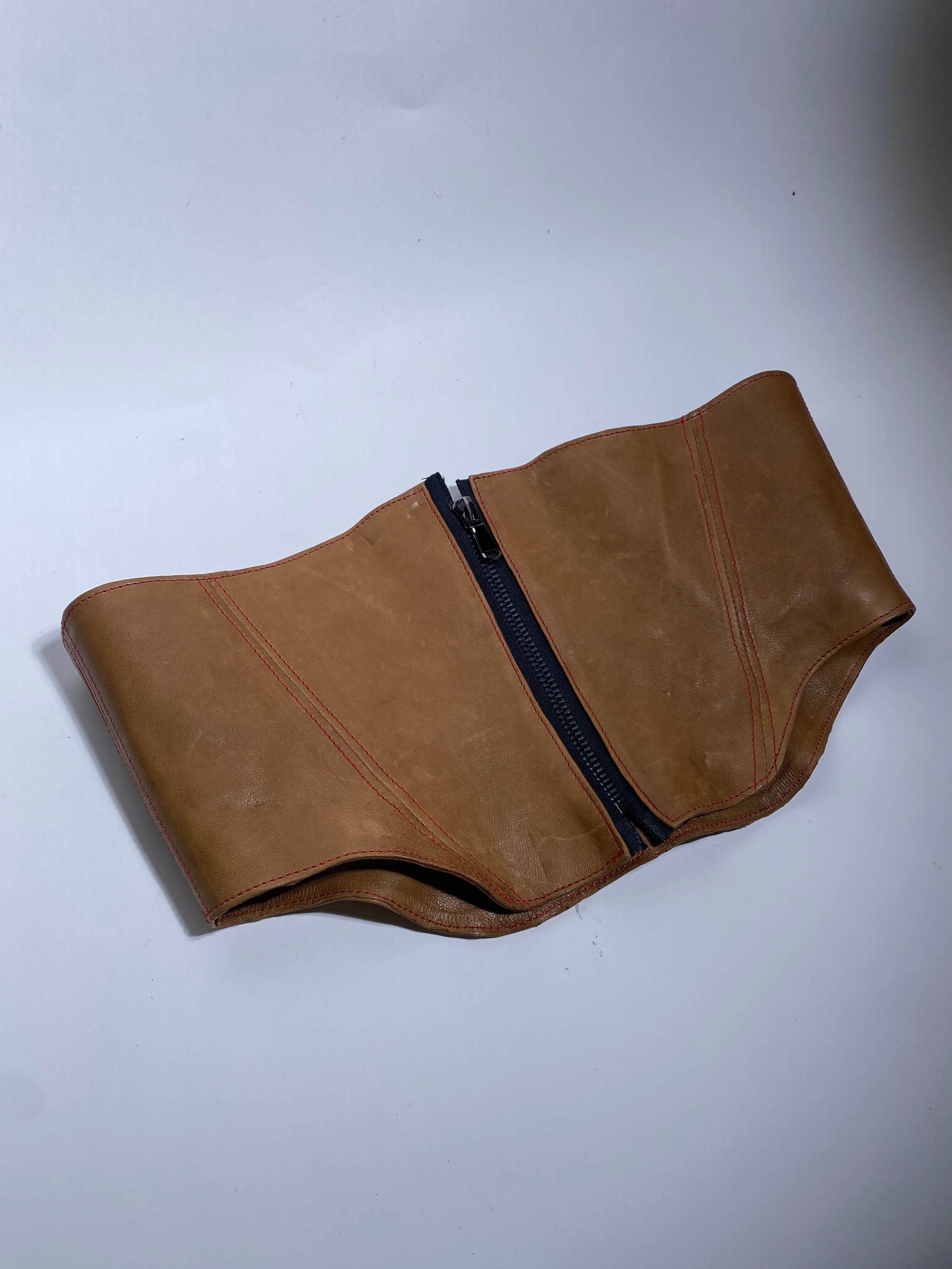 [Cognac] Leather Waist belt
